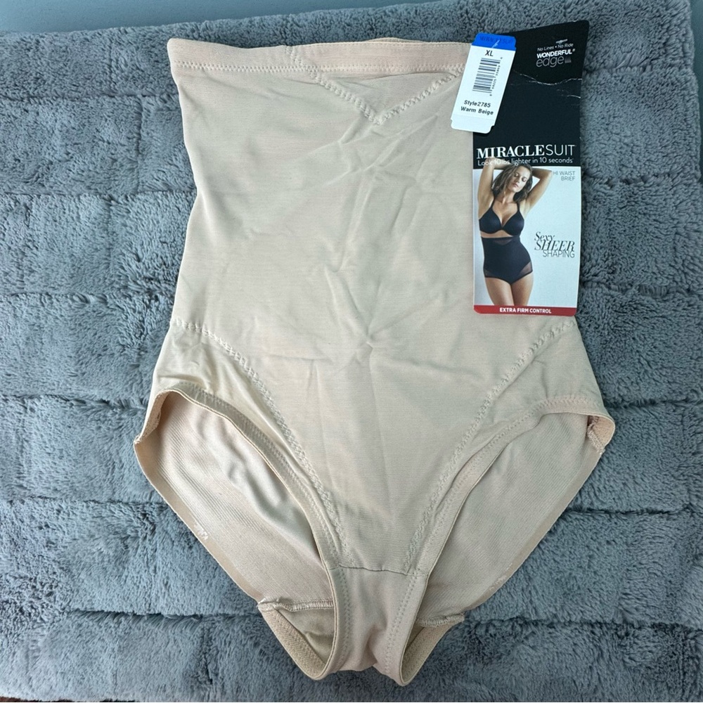 Miraclesuit Extra Firm Control Hi-Waist Brief XL Wonderful Edge 2705 NEW